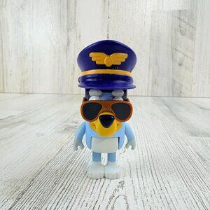 Bluey Airplane Pilot Plane Captain Hat Costume Aviators Figure NEW
